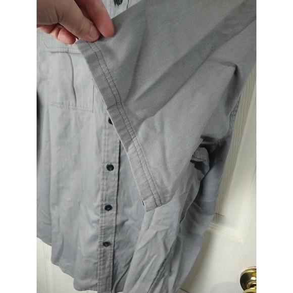 Wrangler Men's Grey Short Sleeve Collared Button Casual Shirt. 2XL - Picture 6 of 10